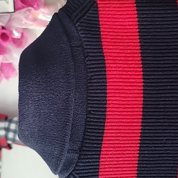 Express Red and Blue Striped Sweater - Picture 4 of 6